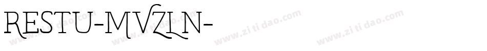 Restu-MVZLn字体转换