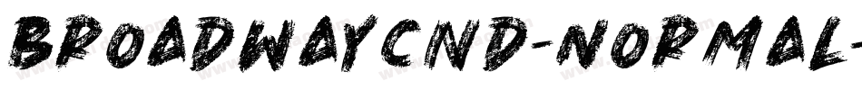 BroadwayCnd-Normal字体转换
