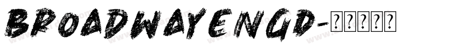 BroadwayEngD字体转换