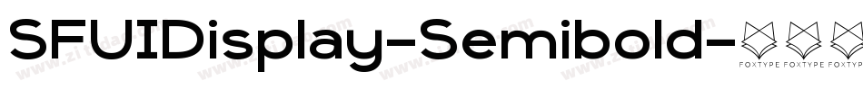 SFUIDisplay-Semibold字体转换