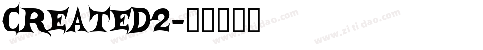 Created2字体转换