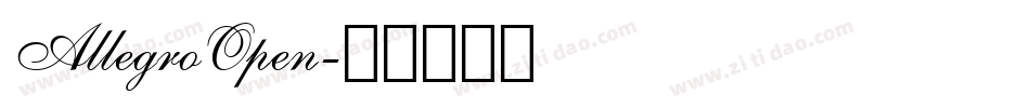 AllegroOpen字体转换