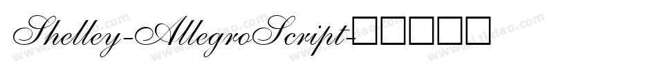 Shelley-AllegroScript字体转换