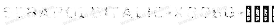 SebaBoldItalic-X336G字体转换