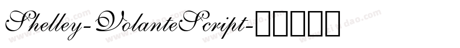 Shelley-VolanteScript字体转换