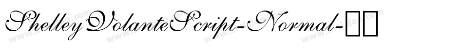 ShelleyVolanteScript-Normal字体转换