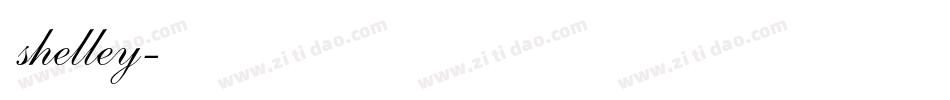 shelley字体转换