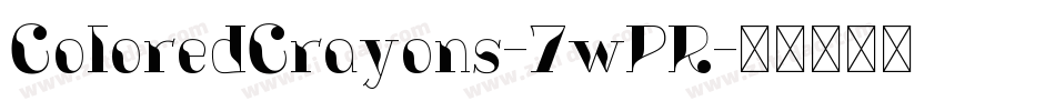 ColoredCrayons-7wPR字体转换