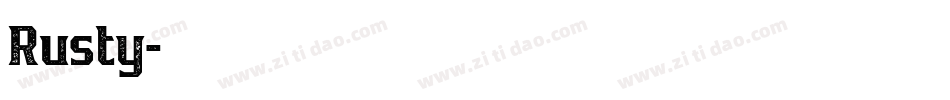 Rusty字体转换