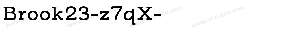 Brook23-z7qX字体转换