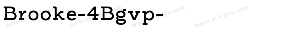 Brooke-4Bgvp字体转换