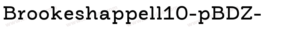 Brookeshappell10-pBDZ字体转换