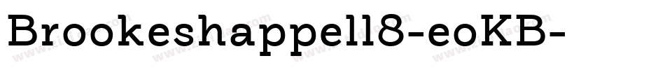 Brookeshappell8-eoKB字体转换