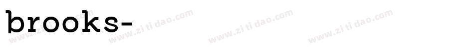 brooks字体转换