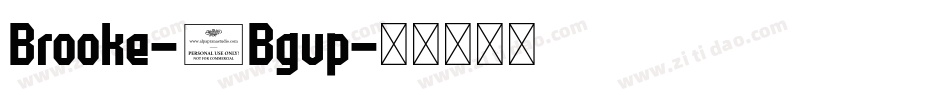 Brooke-4Bgvp字体转换