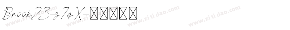 Brook23-z7qX字体转换