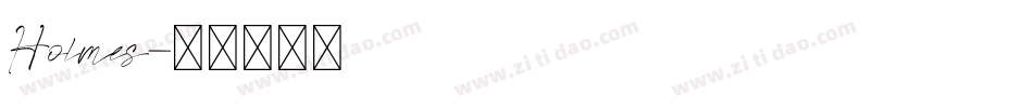Holmes字体转换