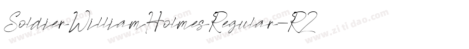 SoldierWilliamHolmesRegular-R2xl字体转换