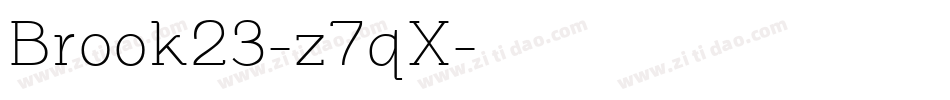 Brook23-z7qX字体转换