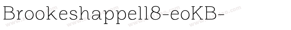 Brookeshappell8-eoKB字体转换