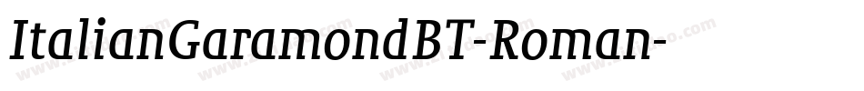 ItalianGaramondBT-Roman字体转换