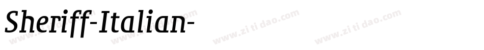 Sheriff-Italian字体转换