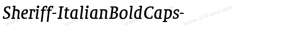 Sheriff-ItalianBoldCaps字体转换