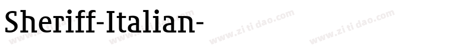 Sheriff-Italian字体转换