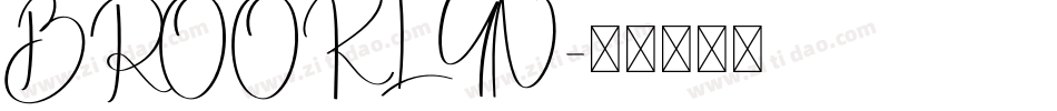 BROOKLYN字体转换