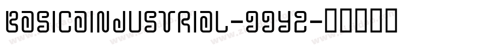BasicaIndustrial-99y2字体转换