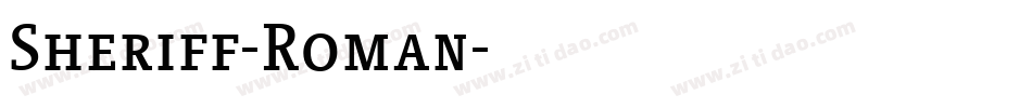 Sheriff-Roman字体转换