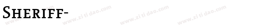 Sheriff字体转换