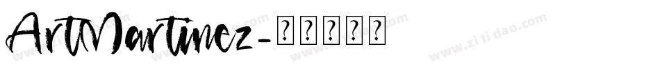 ArtMartinez字体转换