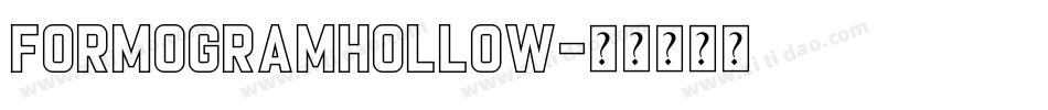 FormogramHollow字体转换