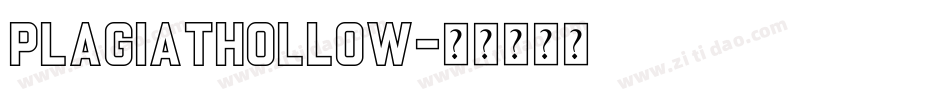 PlagiatHollow字体转换