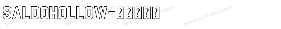 SaldoHollow字体转换