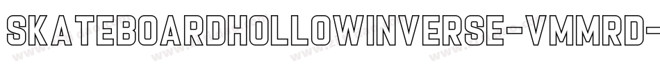 SkateboardHollowInverse-vmmrD字体转换