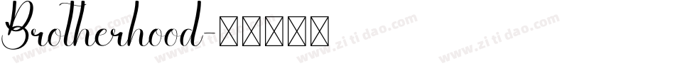 Brotherhood字体转换