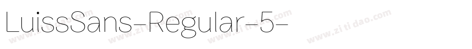 LuissSans-Regular-5字体转换