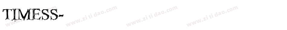 TIMESS字体转换