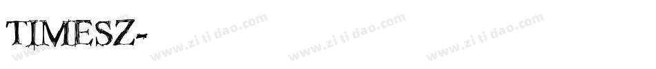 TIMESZ字体转换