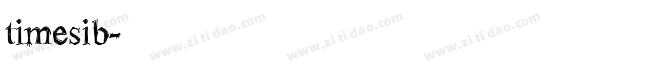 timesib字体转换