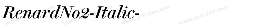 RenardNo2-Italic字体转换