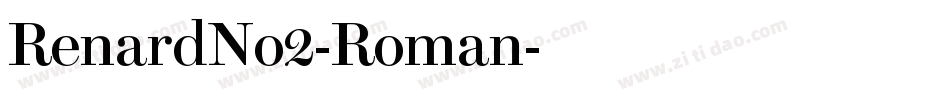 RenardNo2-Roman字体转换