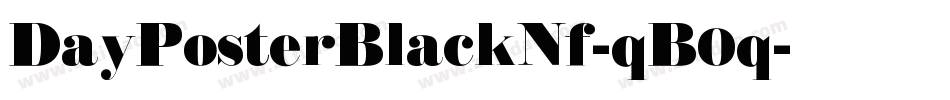 DayPosterBlackNf-qB0q字体转换