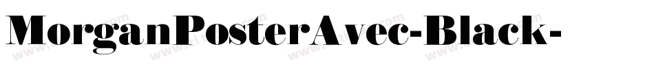 MorganPosterAvec-Black字体转换