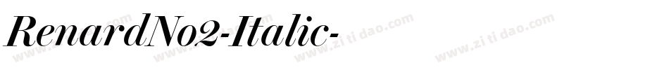 RenardNo2-Italic字体转换