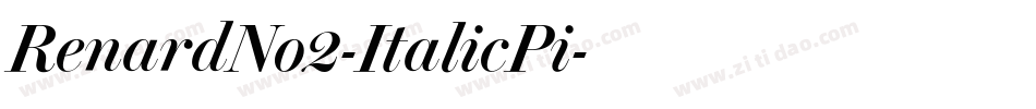 RenardNo2-ItalicPi字体转换