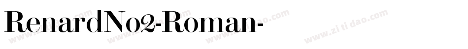 RenardNo2-Roman字体转换