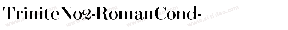 TriniteNo2-RomanCond字体转换